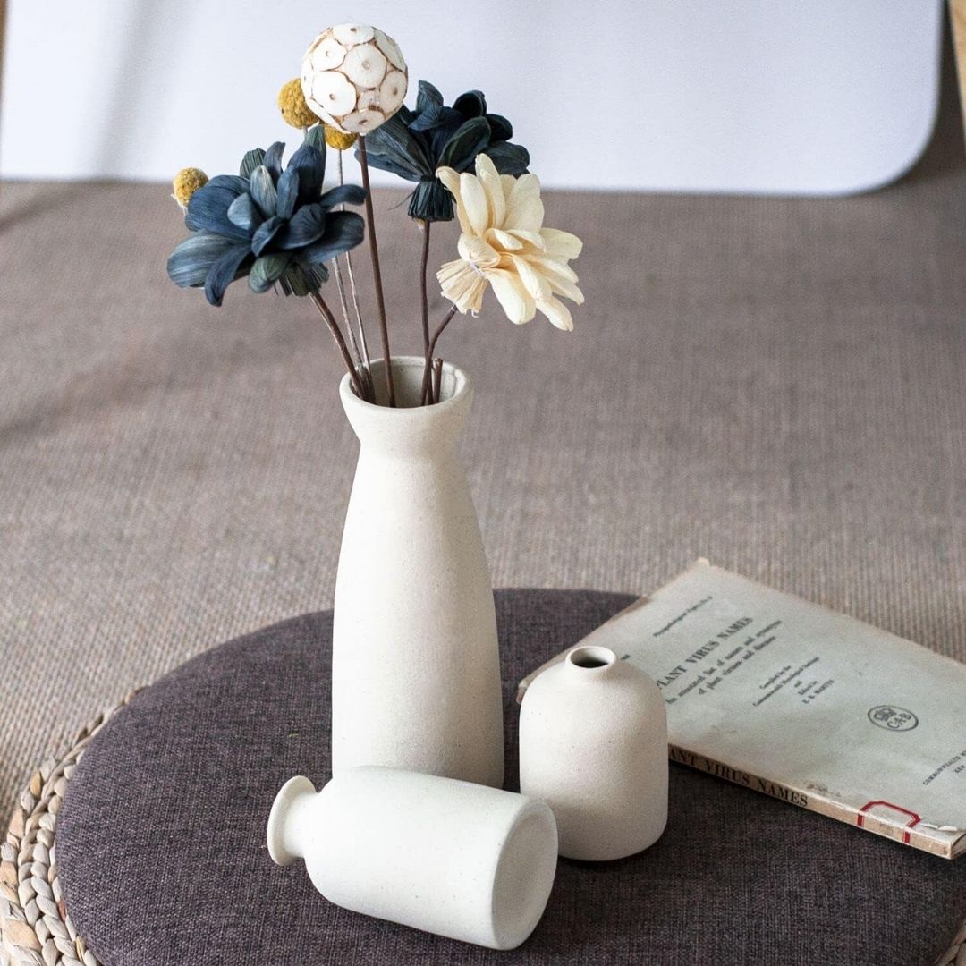 Lars - Decoratieve Keramieken Vaasjes Set